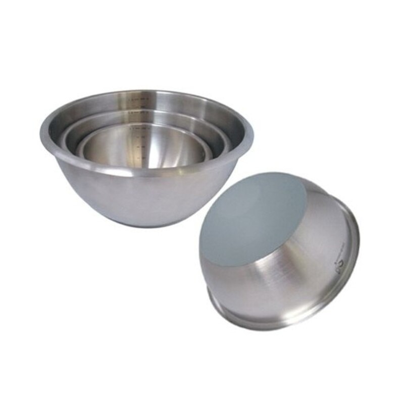 Bol en inox fond plastique diamètre 20 cm