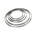 Cercle à tarte inox à bords roulés Cercle à tarte inox à bords roulés
