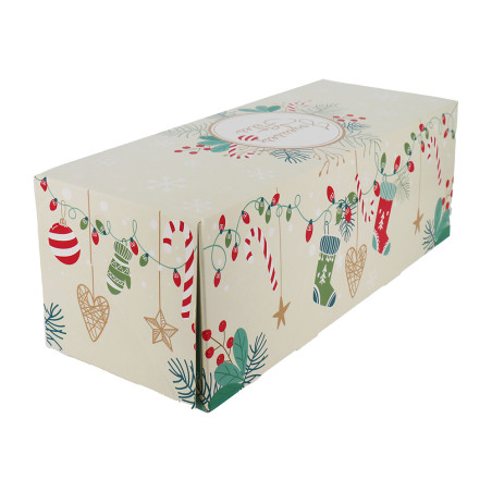 Boîte à bûche à motifs...