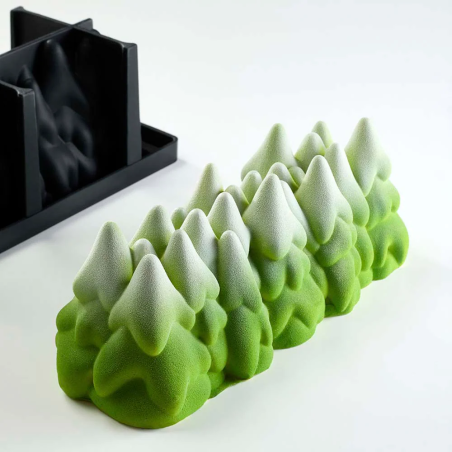 Moule à bûche en silicone Snow Tree Pavoni