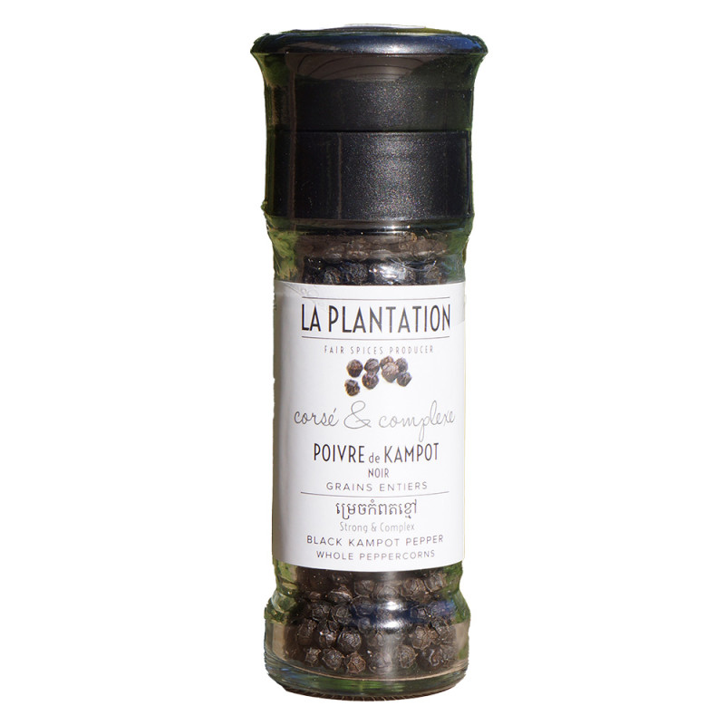 Poivre noir de Kâmpôt moulin de 55g