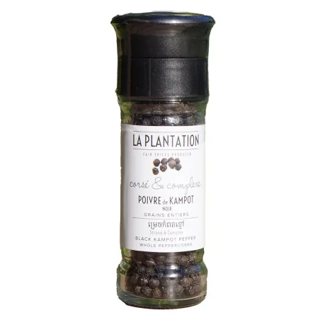 Poivre noir de Kâmpôt moulin de 55g