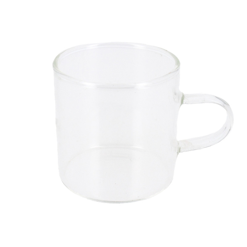 6 tasses à espresso en verre transparent 90 ml