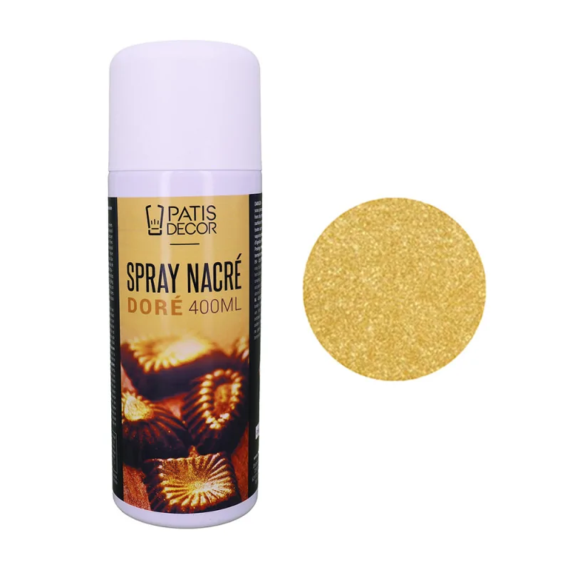 Spray colorant effet nacré Doré 400 ml