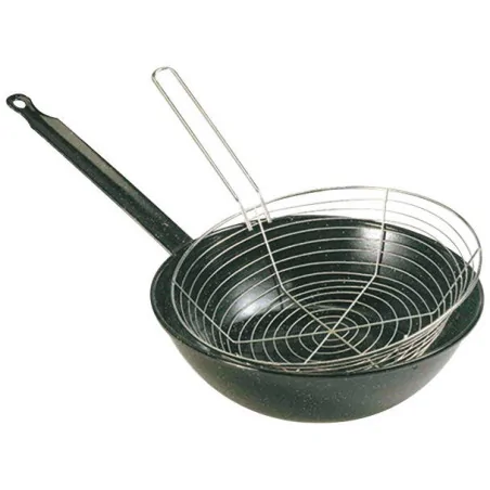 poêle à frire émaillée avec...