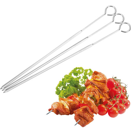 lot de 3 brochettes inox...