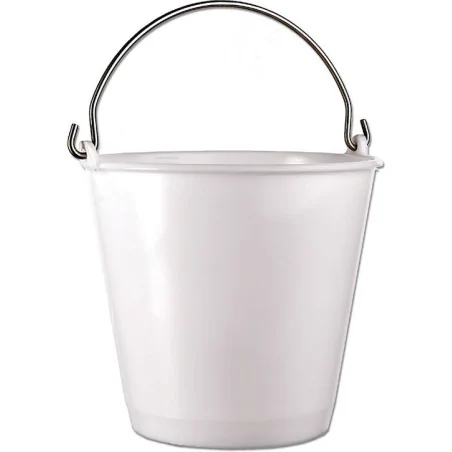 seau en PEHD blanc à anse...