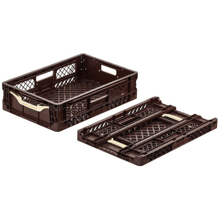 bac pliable marron 60x40x15 cm