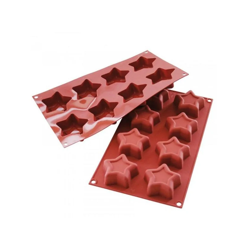 Moule silicone 8 étoiles