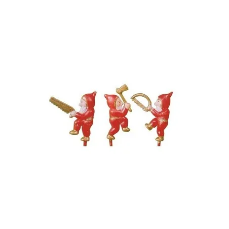 Lutins rouges sur piques assortis (x144)