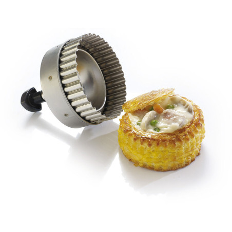 découpoir rond cannelé à...