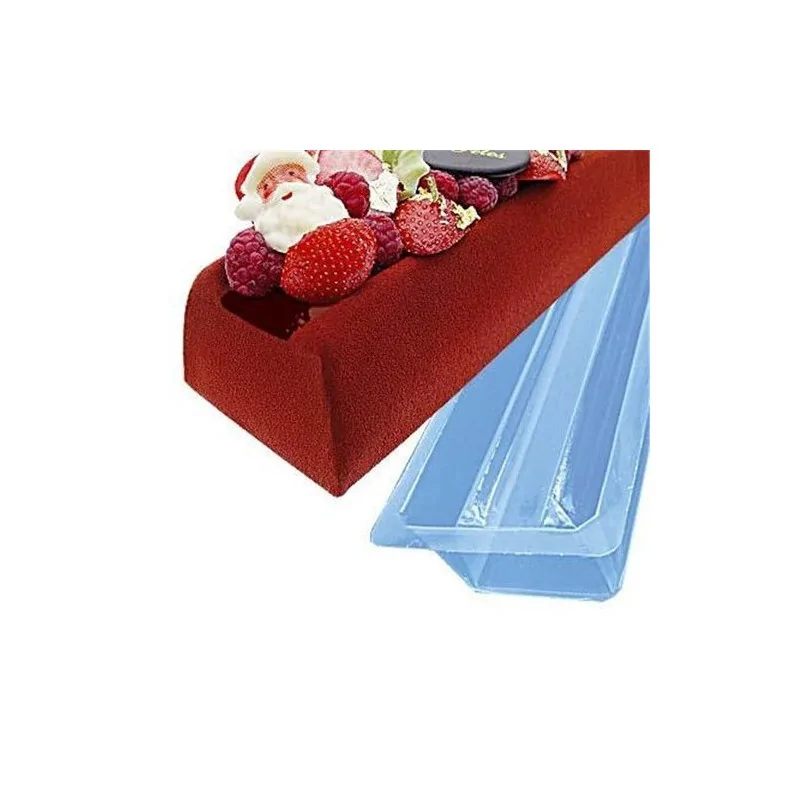 Gouttière à bûche fond plat en pvc (x12)