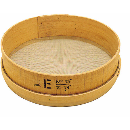 tamis bois maille inox