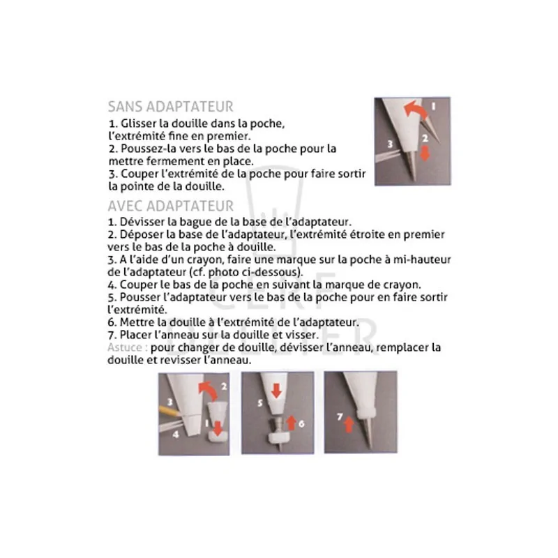 Poche à douilles jetable PME (x12)