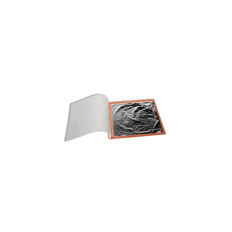 Carnet 25 Feuilles argent alimentaire Patisdécor