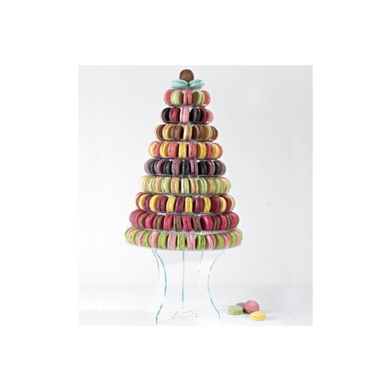 Pied 24 cm pyramide à macarons