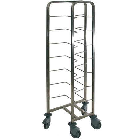 chariot inox pour 8 bacs à...