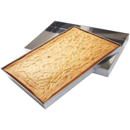 caisse à génoise inox droite