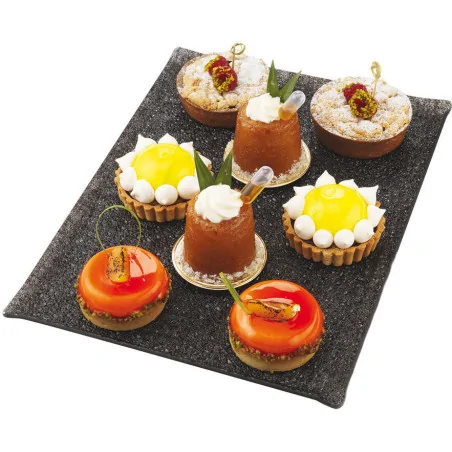 PAP plat crystal noir avec...