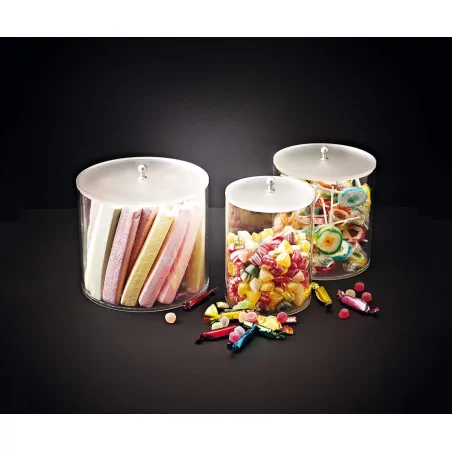 boîte ronde PMMA avec...