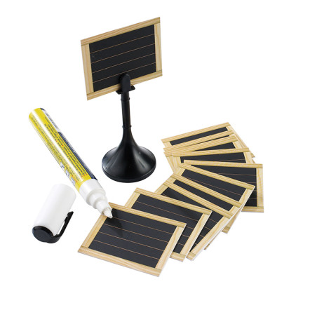 lot de 24 étiquettes ardoise