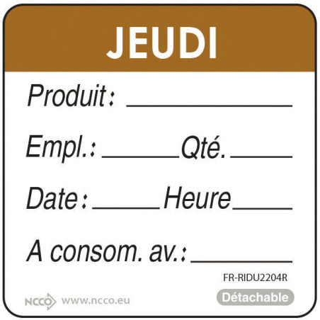 rouleaux de 500 étiquettes...