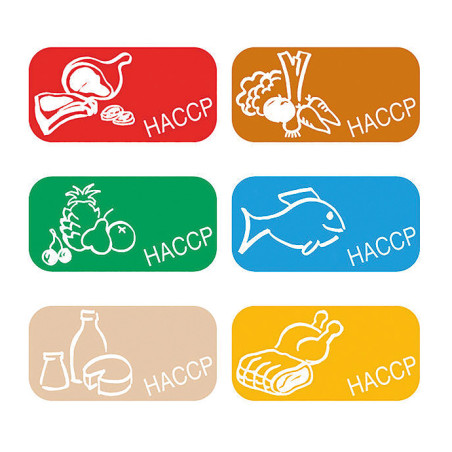 Planches d'étiquettes HACCP