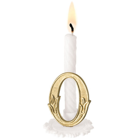 x10 bougies blanches sur...