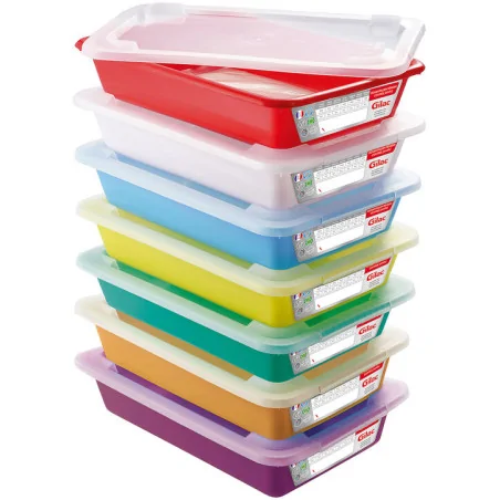 lot de 7 bacs PEHD de...