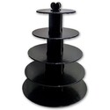 Grand présentoir cupcakes noir rond Gatodéco Grand présentoir cupcakes noir rond Gatodéco