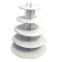 Grand présentoir cupcakes blanc rond Gatodéco Grand présentoir cupcakes blanc rond Gatodéco