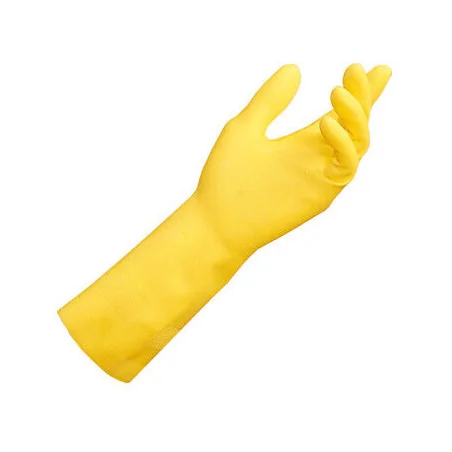 gants latex jaune 30 cm...