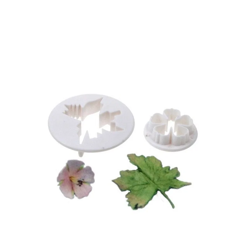 Découpoirs fleur et feuille de Géranium