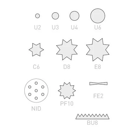 lot de 2 embases pour...