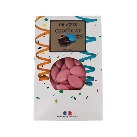 Dragées chocolat rose 500g