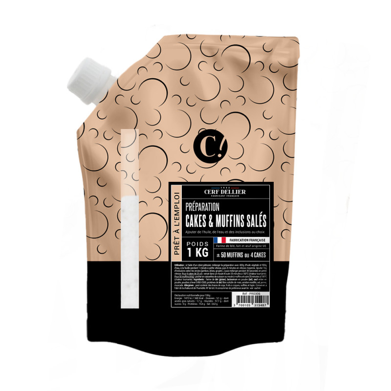 Préparation pour cakes et muffins salés 1Kg