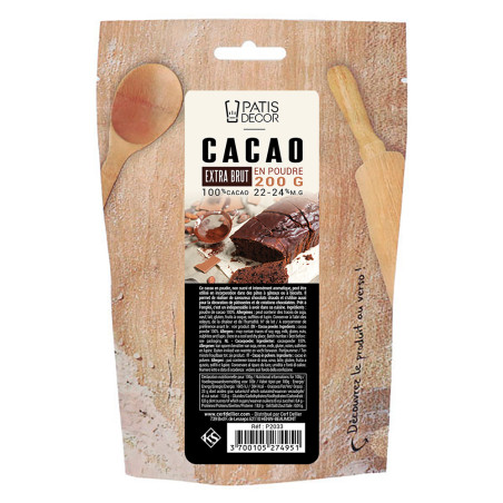 Cacao en poudre Extra Brut - 200g