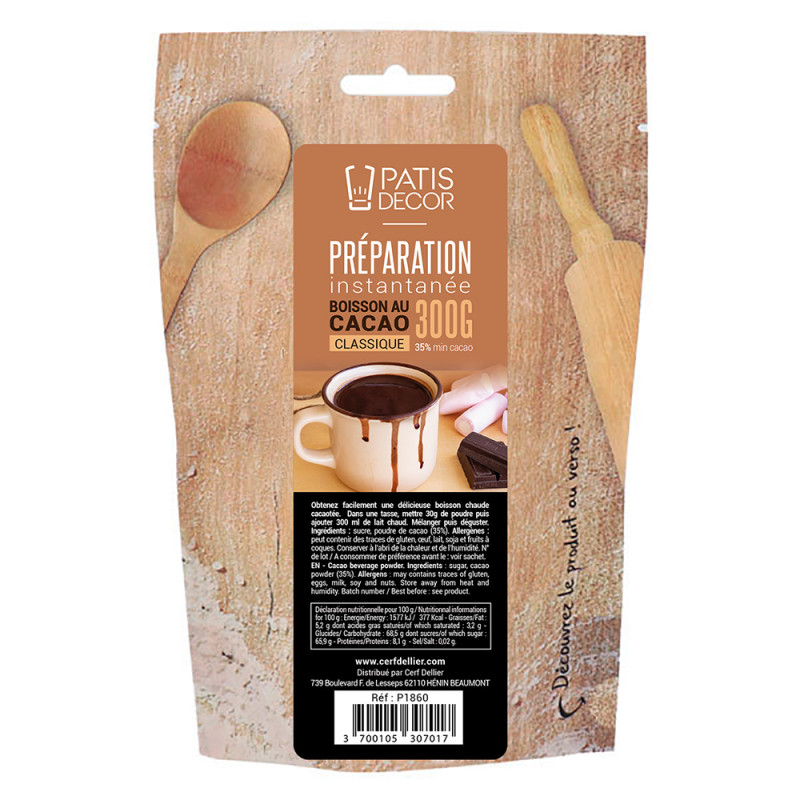 Préparation instantanée pour boisson au cacao - 300 g
