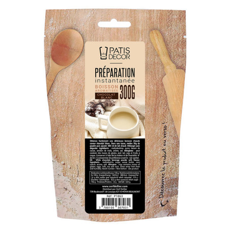 Préparation instantanée pour boisson saveur chocolat blanc - 300 g