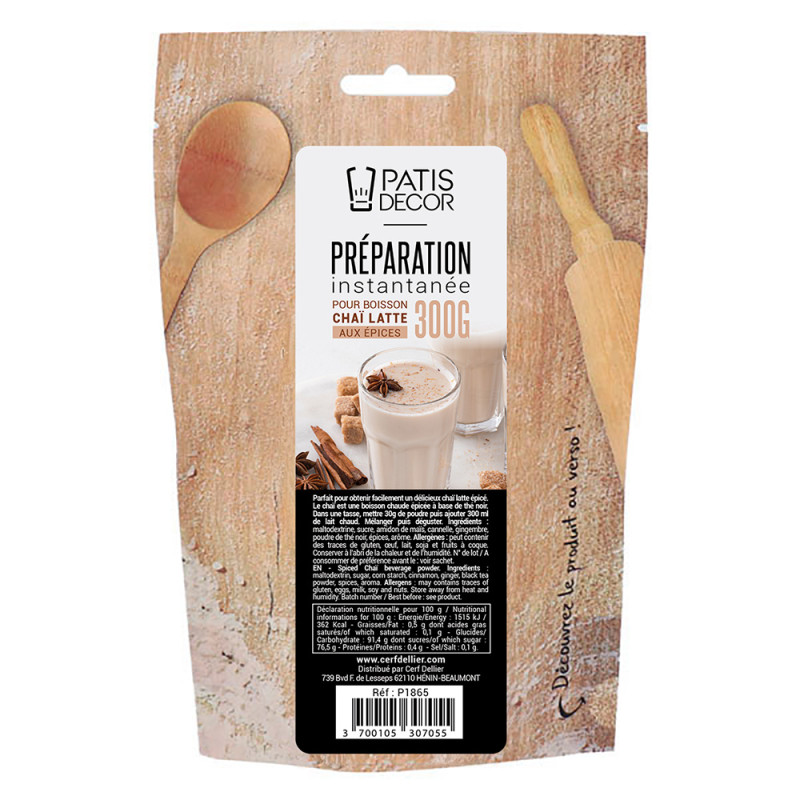 Préparation instantanée pour boisson Chaï Latte épicé - 300 g