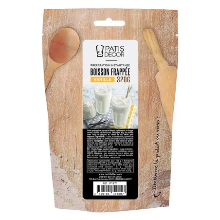 Préparation instantanée pour boisson frappée à la vanille - 320 g