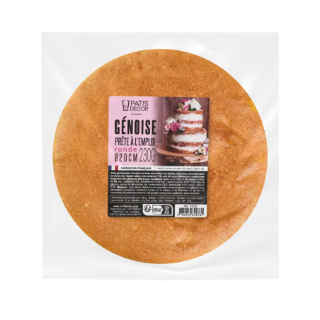 Génoise nature ronde 20 cm...