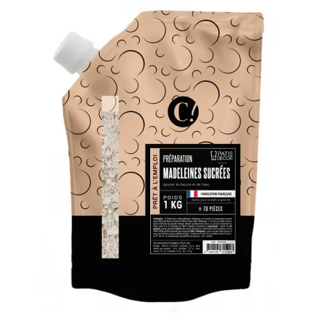 Préparation pour madeleines...