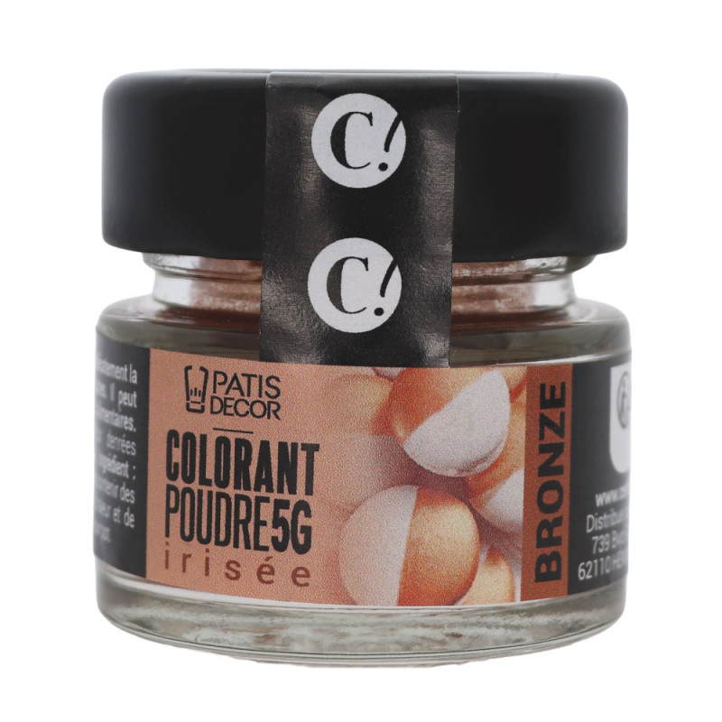Colorant en poudre irisé bronze - hydrosoluble - 5 g