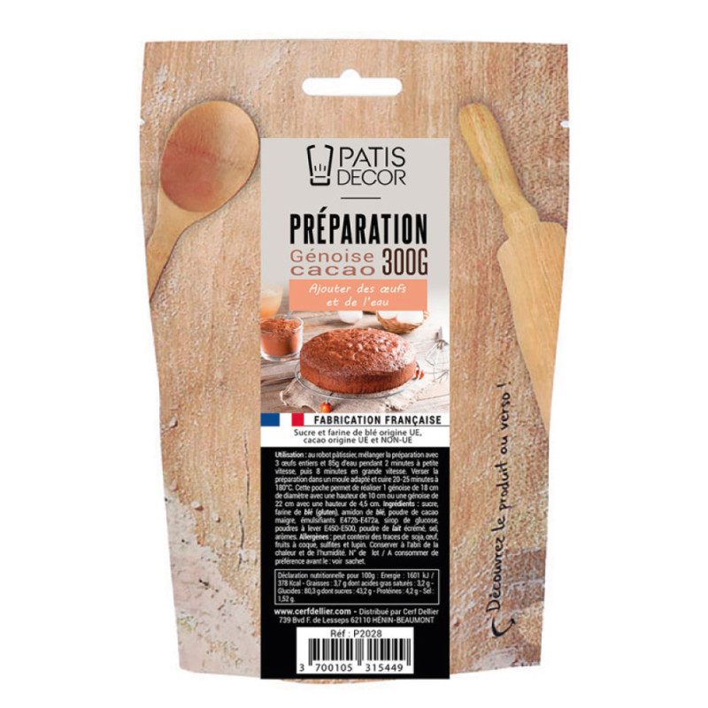 Préparation pour génoise au cacao 300 g