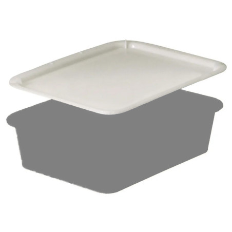 couvercle pour bac à pâtons rectangulaire PEHD spécial diviseuse