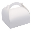 Boîte pâtissière à poignées blanche (x 50)