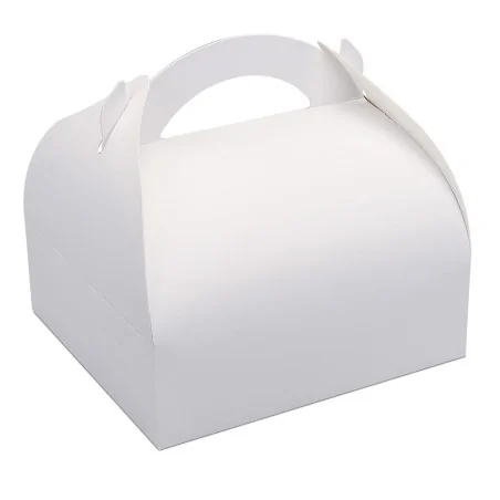 Boîte pâtissière à poignées blanche (x 50)