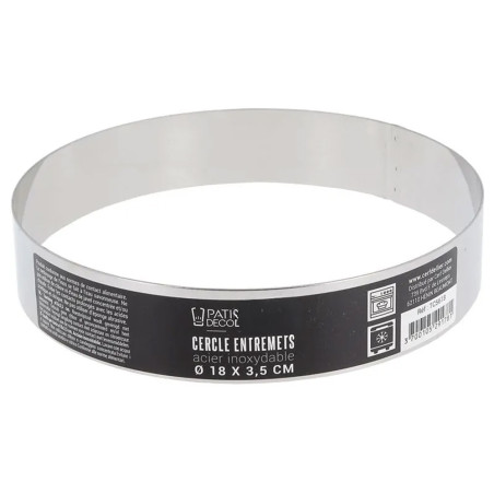 Cercle à entremets inox H...