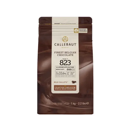 Chocolat de couverture lait 823 - 33,6% de cacao - 1Kg